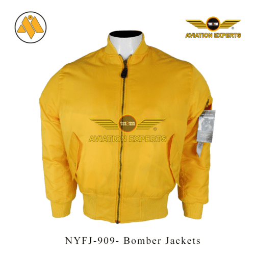 Yellow MA1 Flight Bomber Jacket Metasco® International Pioneer in