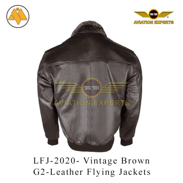 Brown Leather Bomber Jacket by Metasco® Industries